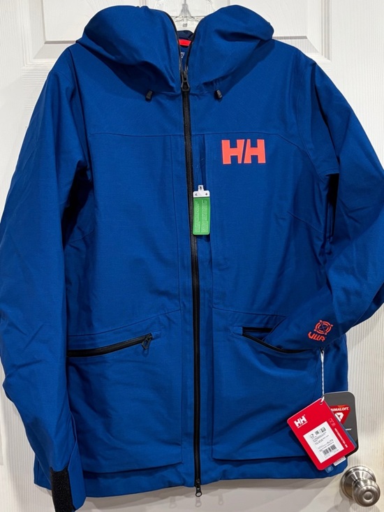 Helly Hansen Jackets & Blazers - Helly Hansen Women's XL Powderqueen 3.0 Ski Jacket Snow Insulated Blue NWT